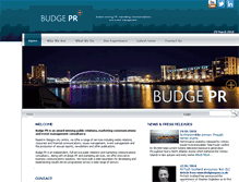 Tablet Screenshot of budgepr.com